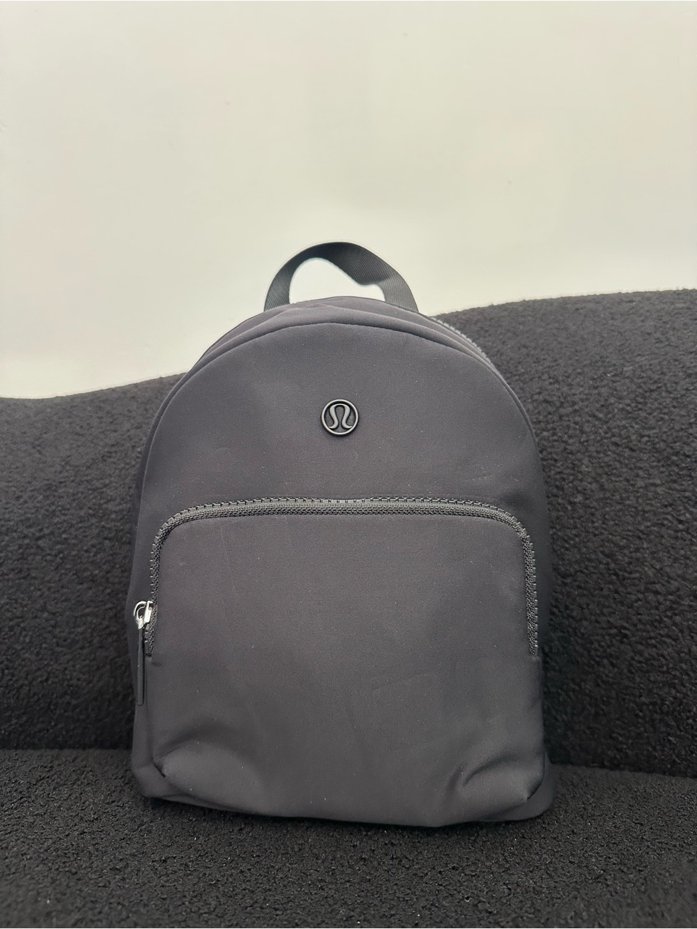 lululemon Athletica Black Knit Nylon Micro Backpack 4L